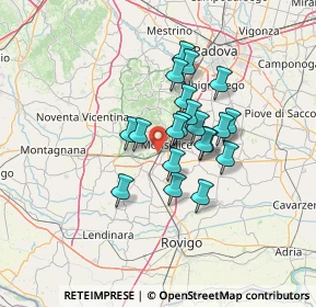 Mappa Strada Regionale, 35043 Monselice PD, Italia (9.777)