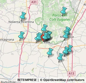 Mappa Piazzale Ca' Pesaro, 35042 Este PD, Italia (5.624)