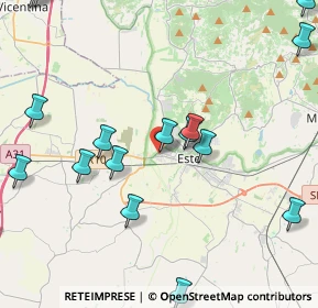 Mappa Piazzale Ca' Pesaro, 35042 Este PD, Italia (6.077)