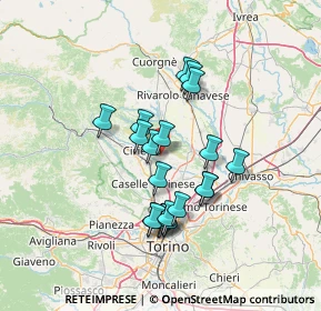 Mappa Via Bruna, 10070 San Francesco Al Campo TO, Italia (11.541)