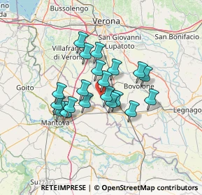 Mappa Via Molino, 37060 Sorgà VR, Italia (10.0625)