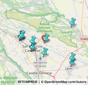 Mappa Via Primo Levi, 10070 San Francesco Al Campo TO, Italia (3.81917)