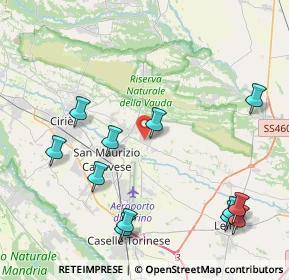 Mappa Via Primo Levi, 10070 San Francesco Al Campo TO, Italia (4.96917)