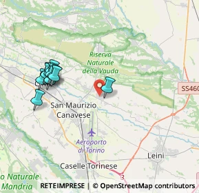 Mappa Via Primo Levi, 10070 San Francesco Al Campo TO, Italia (3.95727)