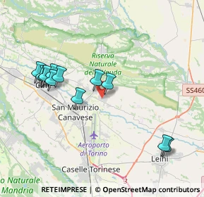 Mappa Via Primo Levi, 10070 San Francesco Al Campo TO, Italia (3.965)