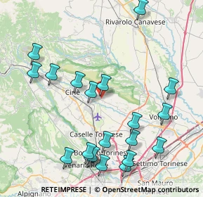 Mappa Via Primo Levi, 10070 San Francesco Al Campo TO, Italia (9.4715)