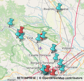 Mappa Via Primo Levi, 10070 San Francesco Al Campo TO, Italia (10.458)