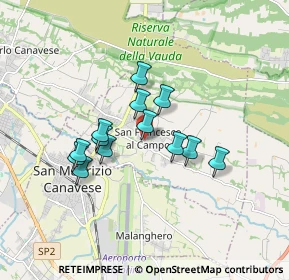 Mappa Via Teppi, 10070 San Francesco Al Campo TO, Italia (1.34923)