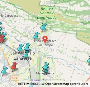 Mappa Via Teppi, 10070 San Francesco Al Campo TO, Italia (3.2565)