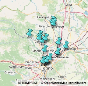 Mappa Via Teppi, 10070 San Francesco Al Campo TO, Italia (11.5405)