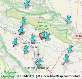 Mappa Via Teppi, 10070 San Francesco Al Campo TO, Italia (4.26385)
