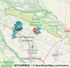 Mappa Via Teppi, 10070 San Francesco Al Campo TO, Italia (3.89273)