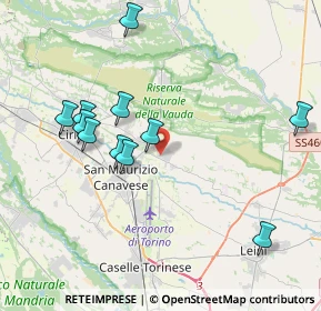 Mappa Via Teppi, 10070 San Francesco Al Campo TO, Italia (3.98636)
