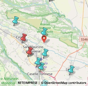 Mappa Via Teppi, 10070 San Francesco Al Campo TO, Italia (5.30846)
