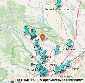 Mappa Via Teppi, 10070 San Francesco Al Campo TO, Italia (8.9645)