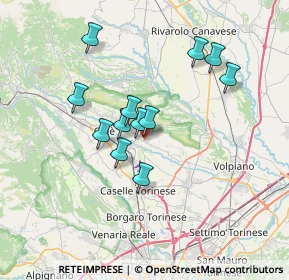 Mappa Via Teppi, 10070 San Francesco Al Campo TO, Italia (5.86583)