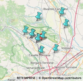 Mappa Via Teppi, 10070 San Francesco Al Campo TO, Italia (5.44545)