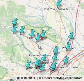 Mappa Via Teppi, 10070 San Francesco Al Campo TO, Italia (9.464)