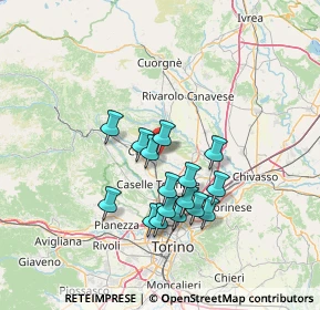 Mappa , 10070 San Francesco al campo TO, Italia (11.78)