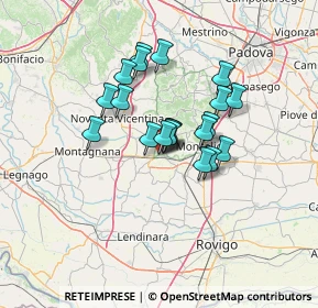 Mappa Via Tacito Cornelio, 35042 Este PD, Italia (9.8615)