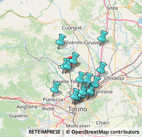 Mappa Via Torino, 10070 San Francesco Al Campo TO, Italia (12.02118)