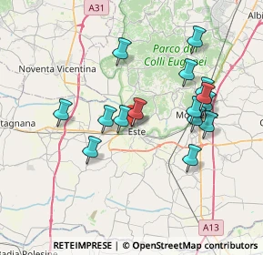 Mappa Via Olmo, 35042 Este PD, Italia (6.92133)