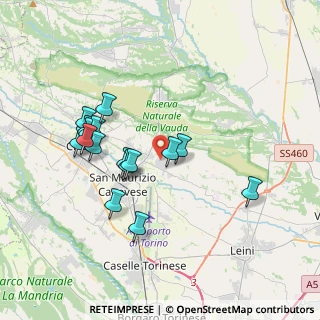 Mappa Via Cesare Pavese, 10070 San Francesco Al Campo TO, Italia (3.46875)