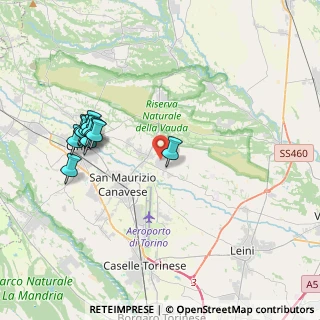 Mappa Via Cesare Pavese, 10070 San Francesco Al Campo TO, Italia (3.94364)