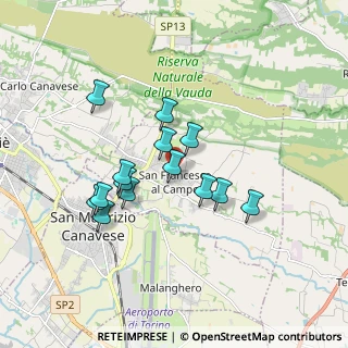 Mappa Via Cesare Pavese, 10070 San Francesco Al Campo TO, Italia (1.49857)