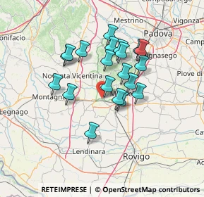 Mappa Via Matteotti Giacomo, 35042 Este PD, Italia (11.3005)