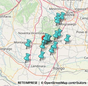 Mappa Via Matteotti Giacomo, 35042 Este PD, Italia (9.90063)