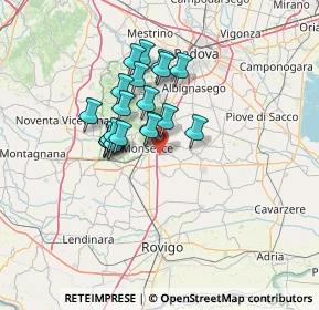 Mappa Via S. Cosma, 35043 Monselice PD, Italia (10.293)