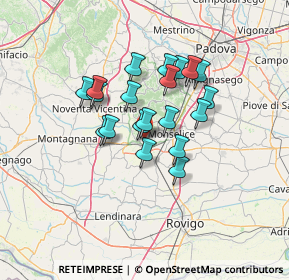 Mappa Via Giovanni XXIII Papa, 35042 Este PD, Italia (10.111)