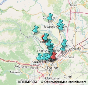 Mappa Via Vittorio Veneto, 10073 Ciriè TO, Italia (11.1295)