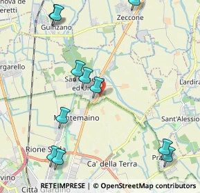 Mappa Via per Due Porte, 27010 San Genesio ed Uniti PV, Italia (2.57273)