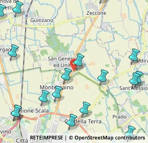 Mappa Via per Due Porte, 27010 San Genesio ed Uniti PV, Italia (3.19105)