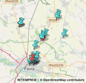 Mappa Via per Due Porte, 27010 San Genesio ed Uniti PV, Italia (3.831)