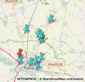 Mappa Via per Due Porte, 27010 San Genesio ed Uniti PV, Italia (3.65727)