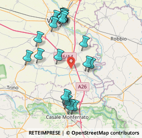 Mappa Via della Repubblica, 13010 Stroppiana VC, Italia (8.2855)