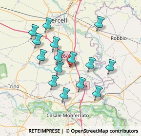 Mappa Via Cesare Battisti, 13010 Stroppiana VC, Italia (6.66133)