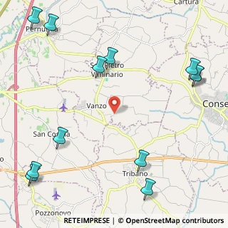 Mappa Via Ruzzante, 35020 San Pietro Viminario PD, Italia (3.13833)