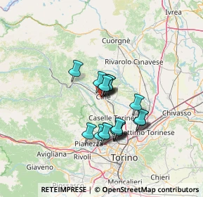 Mappa Via Robaronzino, 10073 Ciriè TO, Italia (9.954)