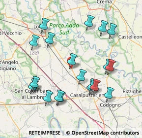 Mappa Via Vittorio Veneto, 26826 Secugnago LO, Italia (8.233)