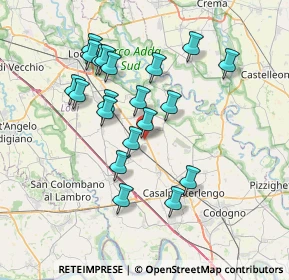 Mappa Via Vittorio Veneto, 26826 Secugnago LO, Italia (6.809)