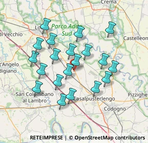 Mappa Via Vittorio Veneto, 26826 Secugnago LO, Italia (6.5575)