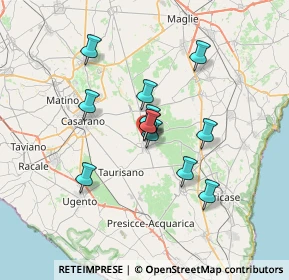 Mappa Via Giacomo Puccini, 73049 Ruffano LE, Italia (5.6875)