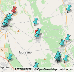 Mappa Via Giacomo Puccini, 73049 Ruffano LE, Italia (6.656)