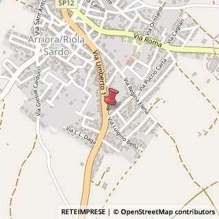 Mappa Via Umberto I°, 137, 09070 Riola Sardo, Oristano (Sardegna)