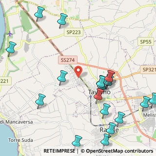 Mappa Via Majorana, 73057 Taviano LE, Italia (3.0715)