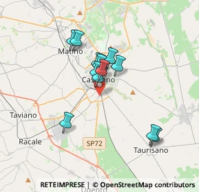 Mappa SP 72, 73042 Casarano LE, Italia (3.07667)